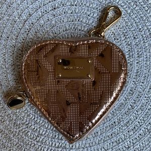 Michael Kors Rose Gold Heart coin purse